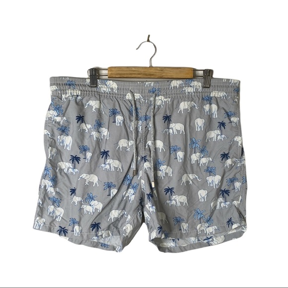 Vilebrequin Elephant Print Swim Trunks XXL